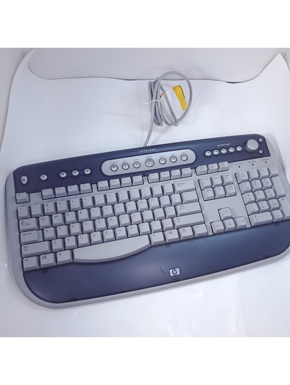 HP SK-2565 USB Keyboard Internet Multimedia Volume Knob Authentic OEM VINTAGE